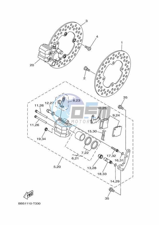 FRONT BRAKE CALIPER