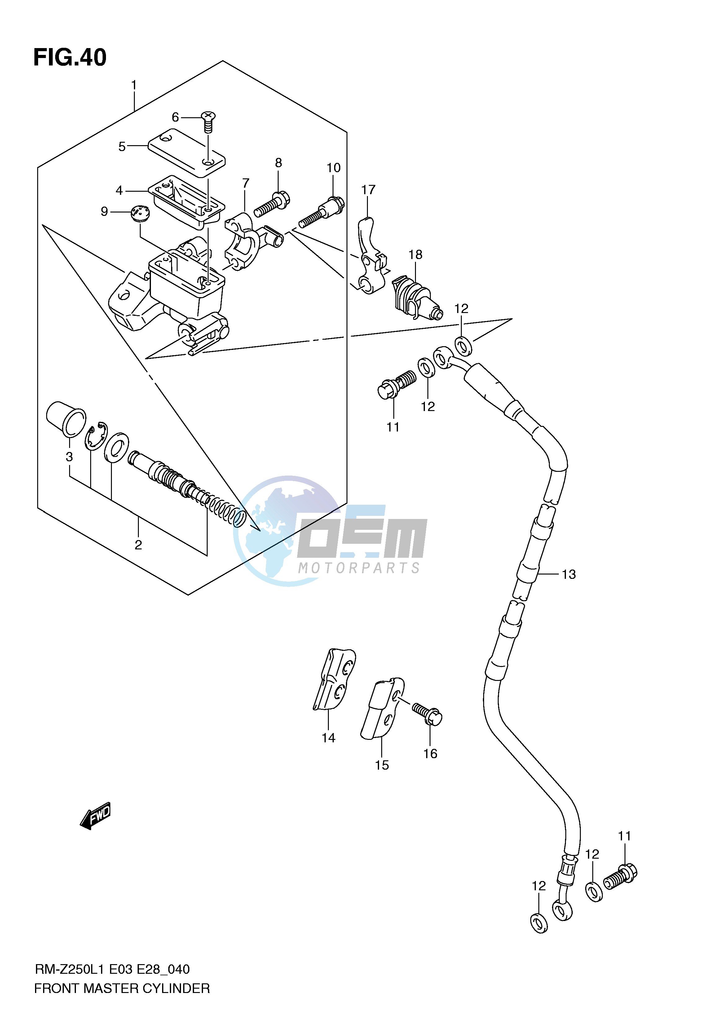 FRONT MASTER CYLINDER