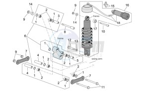 ETV 1000 Capo Nord - Rally Capo Nord drawing Connecting rod and Shock absorber