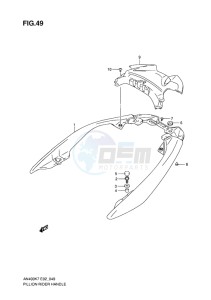 AN400 BURGMAN EU-UK drawing PILLION RIDER HANDLE