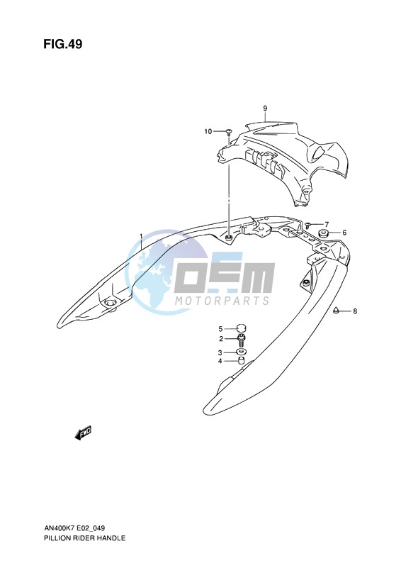 PILLION RIDER HANDLE