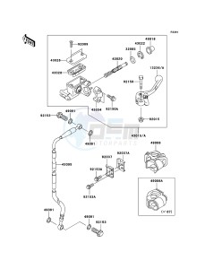 KX65 KX65A9F EU drawing Front Master Cylinder