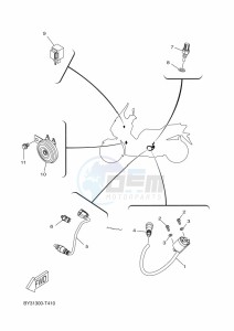 CZD300-A XMAX 300 (BY34) drawing FLASHER LIGHT