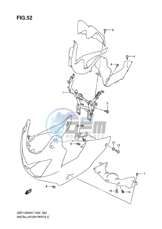 COWLING INSTALLATION PARTS