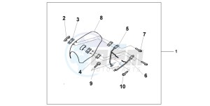 VT750C3 drawing WINDSCREEN