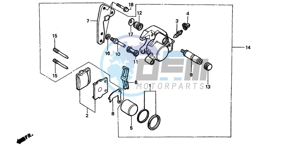 FRONT BRAKE CALIPER