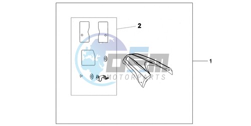 REAR SEAT COWL NH-A84P