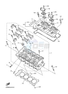 XJ6NA 600 XJ6-N (NAKED, ABS) (36BB 36BC) drawing CYLINDER HEAD