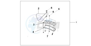 VT750DC BLACK WIDOW drawing SINGLE SEAT