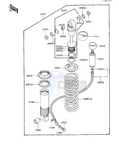 KXT 250 A [TECATE] (A1) [TECATE] drawing SHOCK ABSORBER -- 84 A1- -