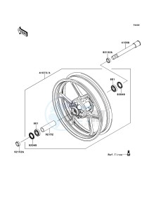 VERSYS_1000 KLZ1000AEF FR GB XX (EU ME A(FRICA) drawing Front Hub