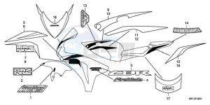 CBR1000RA9 Korea - (KO / ABS HRC) drawing STRIPE/MARK (2)