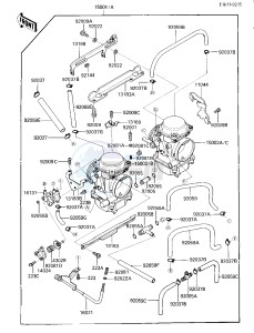 EX 250 E [NINJA 250R] (E1-E2) [NINJA 250R] drawing CARBURETOR ASSY