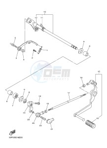 FZ8-S ABS FZ8 FAZER (ABS) 800 (1BD5 1BD7) drawing SHIFT SHAFT