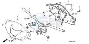 SH300AR9 UK - (E / ABS MKH SPC TBX) drawing HANDLE PIPE/HANDLE COVER