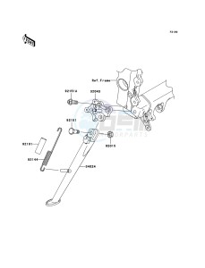 NINJA ZX-6RR ZX600-N1H FR GB XX (EU ME A(FRICA) drawing Stand(s)