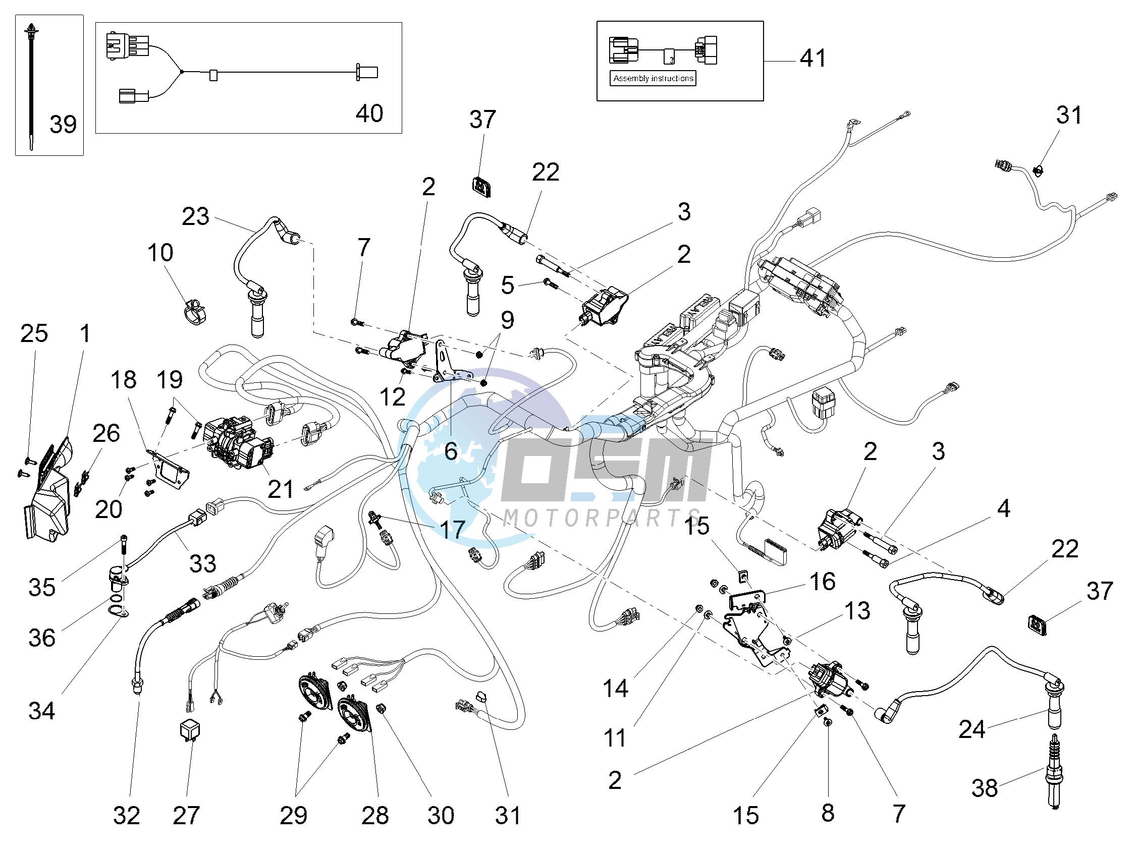 Front electrical system