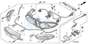 CBF1000A UK - (E / MKH) drawing REAR COMBINATION LIGHT