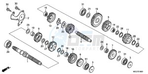 VT750C2BB Shadow E drawing TRANSMISSION (VT750C2B/C2S/CS/C/CA)