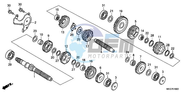 TRANSMISSION (VT750C2B/C2S/CS/C/CA)