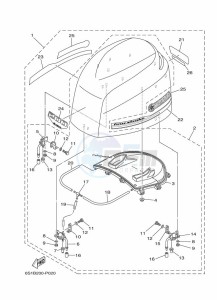 F200BETX drawing FAIRING-UPPER