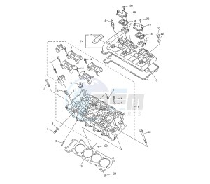 FZ6 FAZER S2 600 drawing CYLINDER HEAD