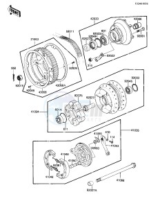 KZ 305 B [CSR BELT] (B1) [CSR BELT] drawing REAR HUB_BRAKE_BELT