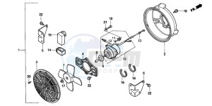 TRX300FW FOURTRAX 300 4X4 drawing COOLING FAN KIT