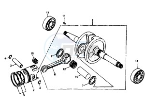 SUPER FANCY - 50 cc drawing CRANKSHAFT