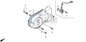 CG125 drawing LEFT CRANKCASE COVER (1)