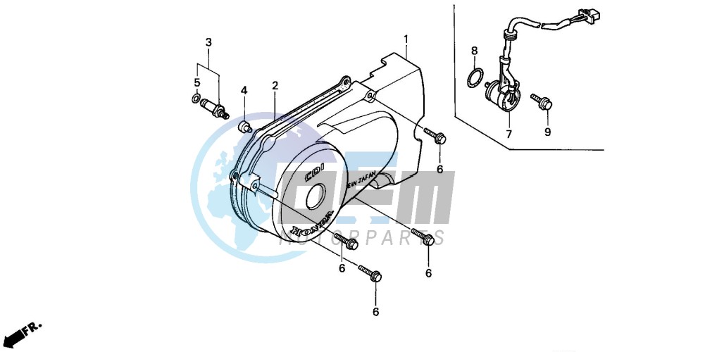 LEFT CRANKCASE COVER (1)