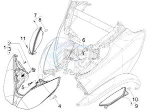 MP3 400 rl Touring drawing Head lamp - Turn signal lamps