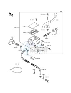 KL 650 B [TENGAI] (B2-B3) [TENGAI] drawing FRONT MASTER CYLINDER