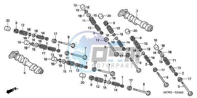 CAMSHAFT/VALVE (FRONT)