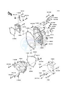 NINJA_ZX-6R ZX636C6F FR GB XX (EU ME A(FRICA) drawing Engine Cover(s)