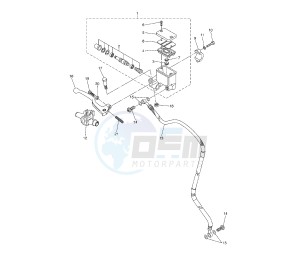 WR R 250 drawing FRONT MASTER CYLINDER