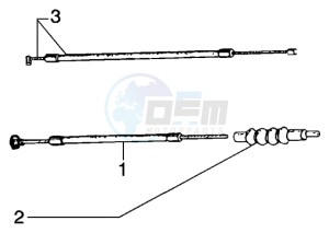 PX 150 E U.S.A. drawing Transmissions clutch-accelerator