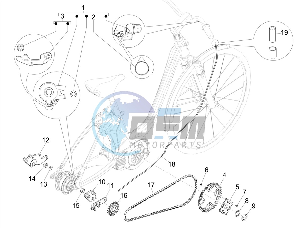 Gear shift (NUVINCI MECH)