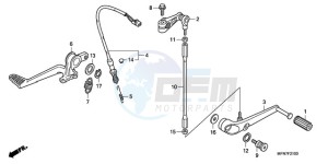 CB1000RA9 Europe Direct - (ED / ABS) drawing PEDAL