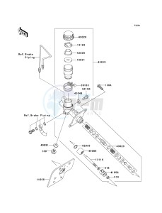 KRF 750 A [TERYX 750 4X4] (A8F) A8F drawing MASTER CYLINDER