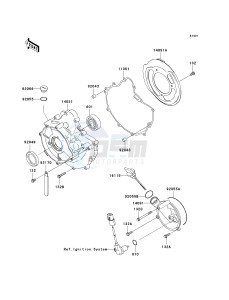 KVF 360 A [PRAIRIE 360 4X4] (A6F-A9F) A9F drawing ENGINE COVER-- S- -