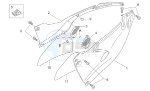 Pegaso 650 Carb drawing Central body - Side panels