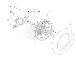 Liberty 125 iGet 4T 3V ie ABS (EMEA) drawing Rear wheel