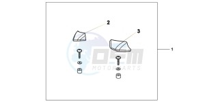 NT700VB drawing PILLION ARMREST SET