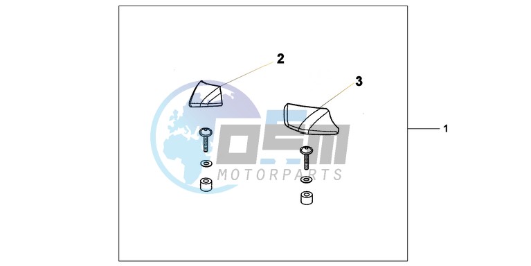 PILLION ARMREST SET