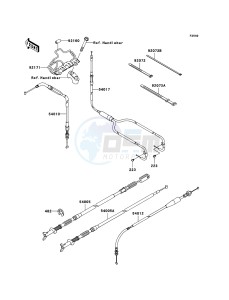 KVF650 4x4 KVF650D6F EU GB drawing Cables