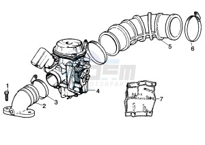 Liberty 125 drawing Caburetor Assy