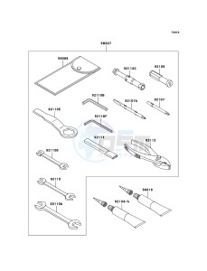 NINJA_ZX-6R ZX600P8F FR GB XX (EU ME A(FRICA) drawing Owner's Tools