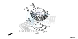 GLR1251WHF CB125F UK - (E) drawing CYLINDER