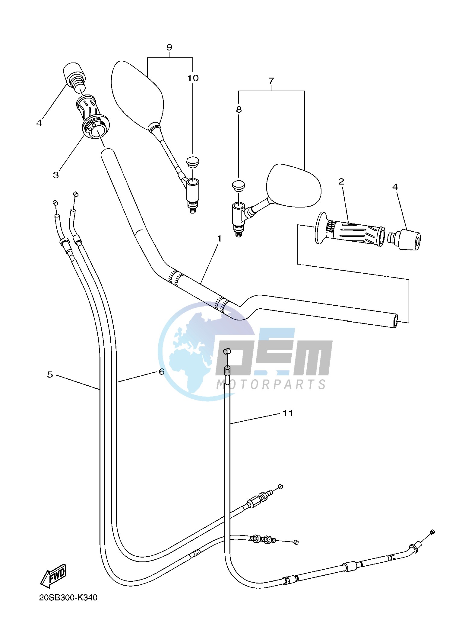 STEERING HANDLE & CABLE